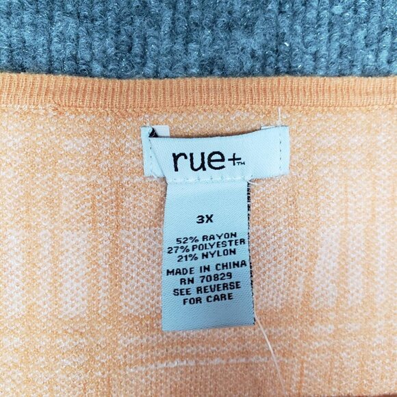 Rue21 Bodycon Dress Womens Plus 3X Orange White Plaid Halter New - Picture 11 of 12